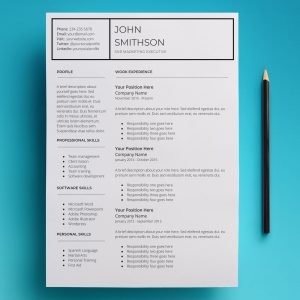 attractive resume template